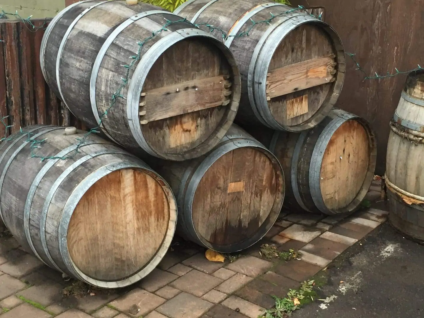 California wine barrels