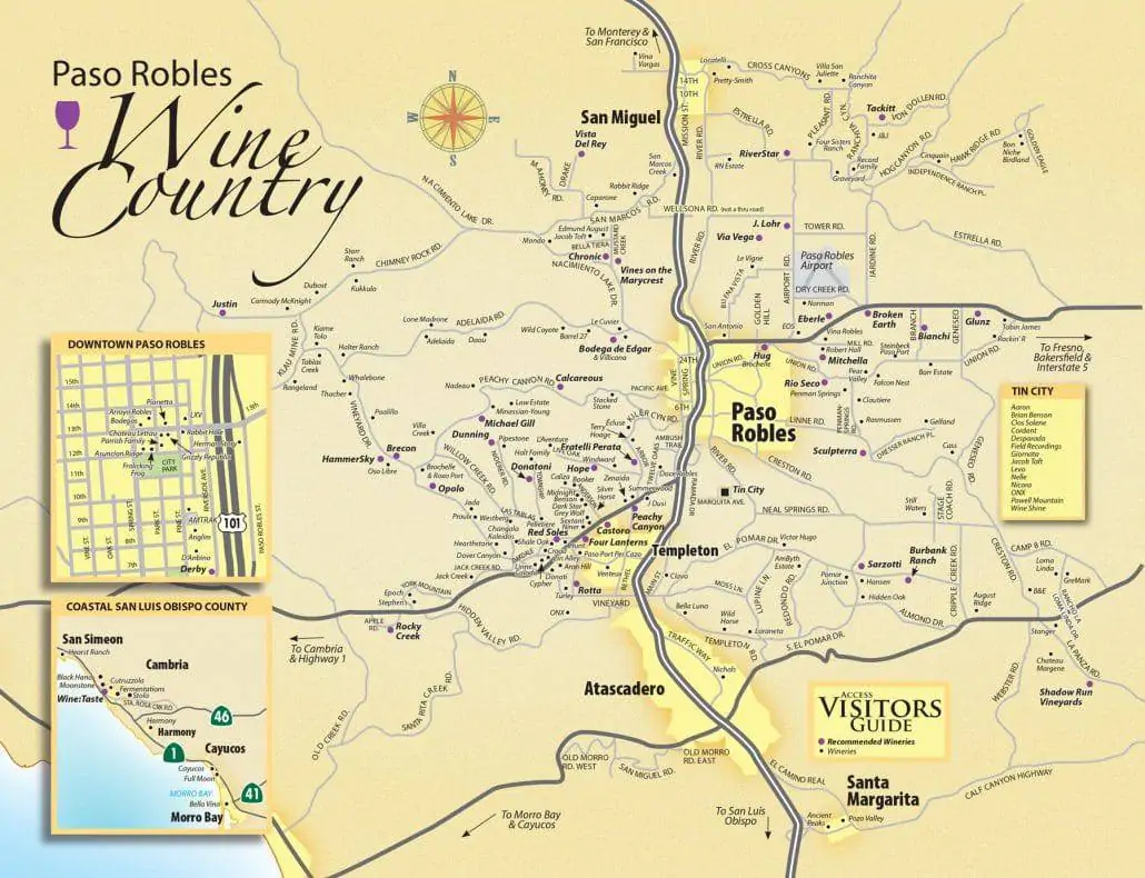 paso robles wine map