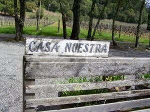 CASA NUESTRA WINERY SIGN