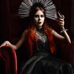 halloween wine list lady