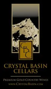 crystal basin wine label