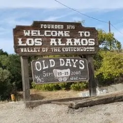 Loa Alamos wine tasting sign