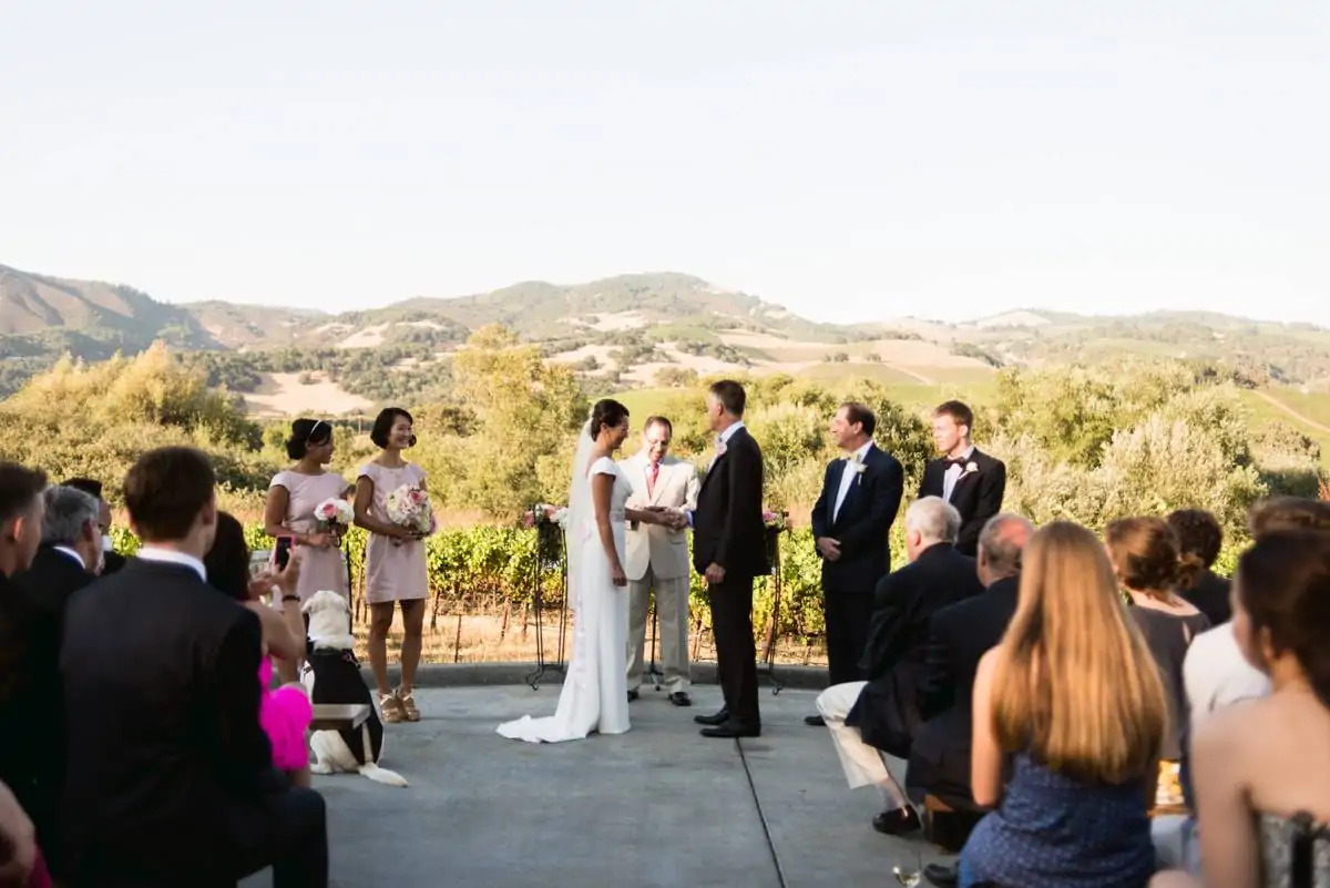 california winery wedding