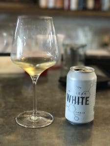 white wine in a can
