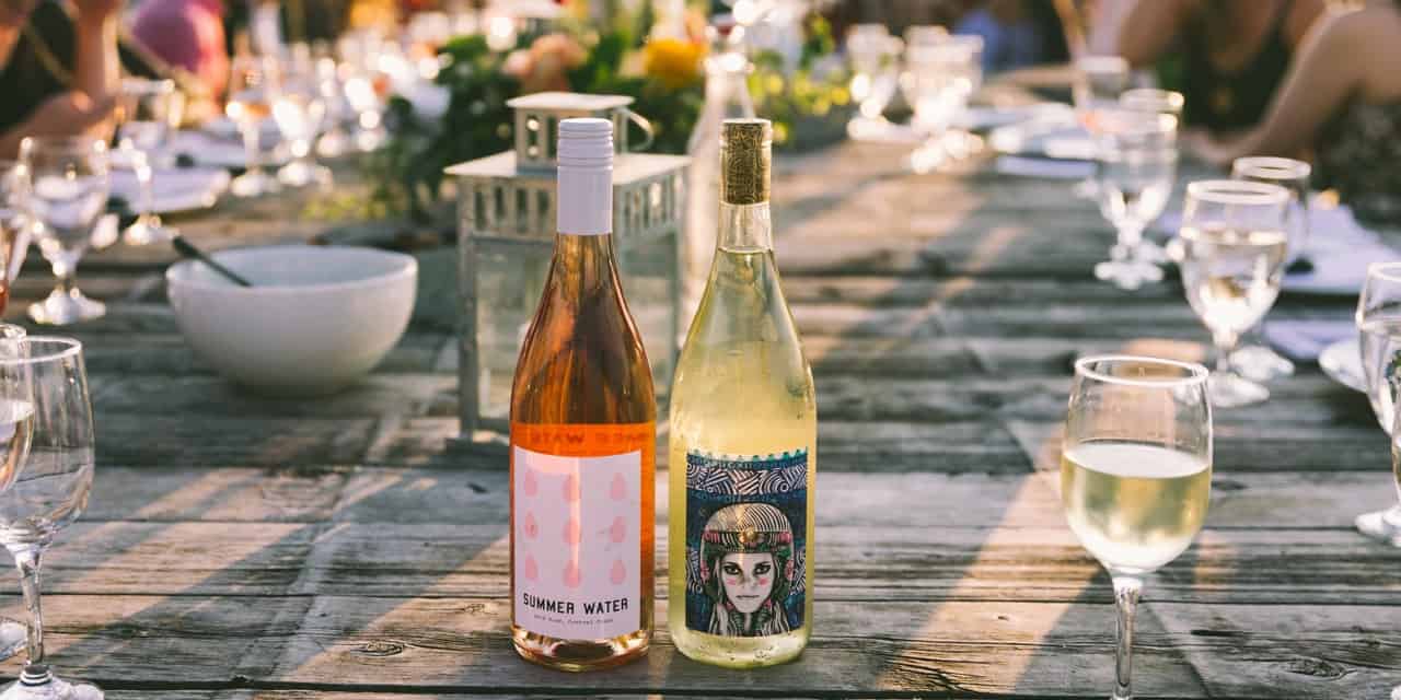 Winc wines on table Winc wines on table