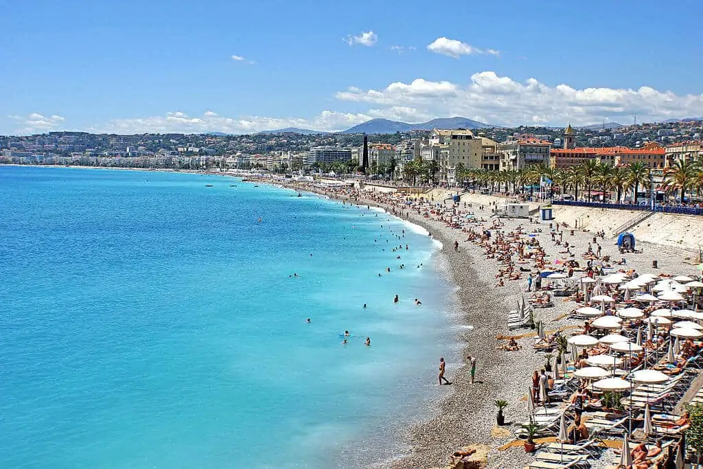 Caption: The city of Nice on the French Riviera. Photo By 