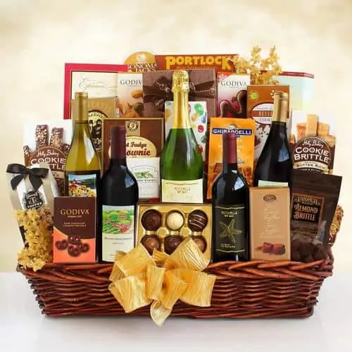 California Sierra Grandeur Wine Gift Basket –