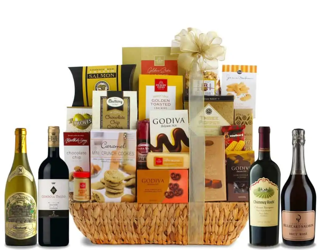 best wine and chocolate gift basket