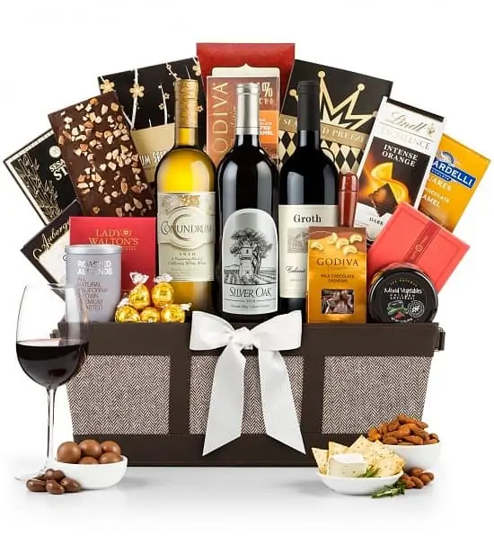 Classic White Wine Gift Basket $69.99