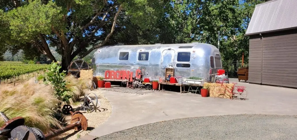 napa wine tasting airstream