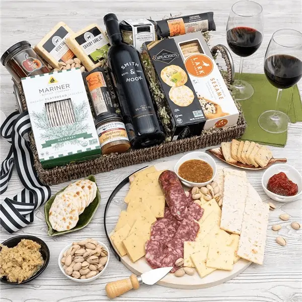 California Sierra Grandeur Wine Gift Basket –