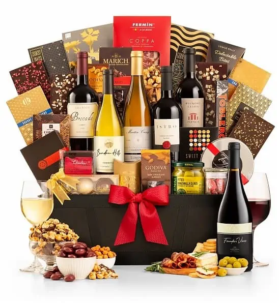 most expensive wine gift baskets