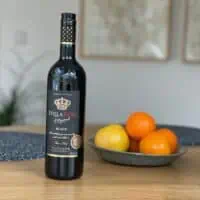 stella rosa black wine bottle used in a wine review