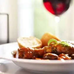 wine paired with coq au vin