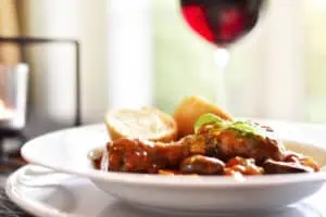 wine paired with coq au vin