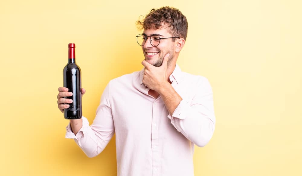 man finding a value wine